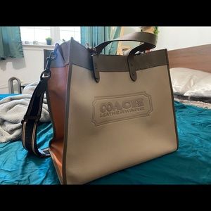 Coach Leather Field Tote